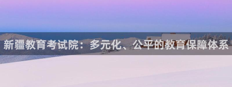 新航娱乐的创始人背景：新疆教育考试院：多元化、公平的教育保障